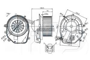 Вентилятор салону AUDI A4 B5