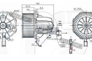 Вентилятор салона AUDI A4 B8
