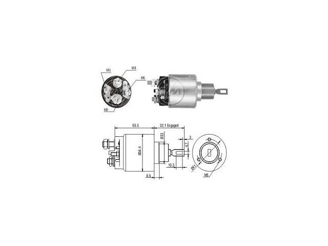 Втягивающее реле BMW 3 (E30) / BMW 7 (E23) / BMW 02 (E10) / BMW 02 Touring (E6) 1962-1992 г.