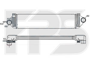 Интеркулер Ford Focus III, Kuga, C-Max - 1.6 EcoBoost (NRF) FP 28 T136