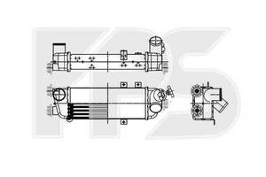 Интеркулер Kia Ceed 1.6 CRDi (07-12) (Nissens) FP 40 T130