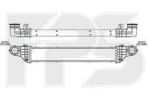 Интеркулер Mercedes E-Class W211 2.2 CDI (02-09) (NRF) FP 46 T82-X