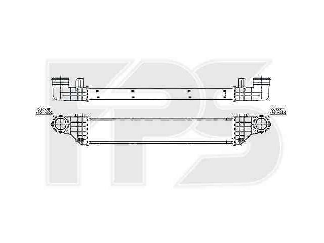 Інтеркулер Mercedes E-Class W211 2.2 CDI (02-09) (NRF) FP 46 T82-X