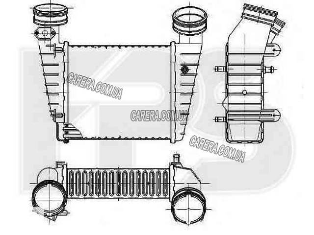 Интеркулер VOLKSWAGEN PASSAT (B5)