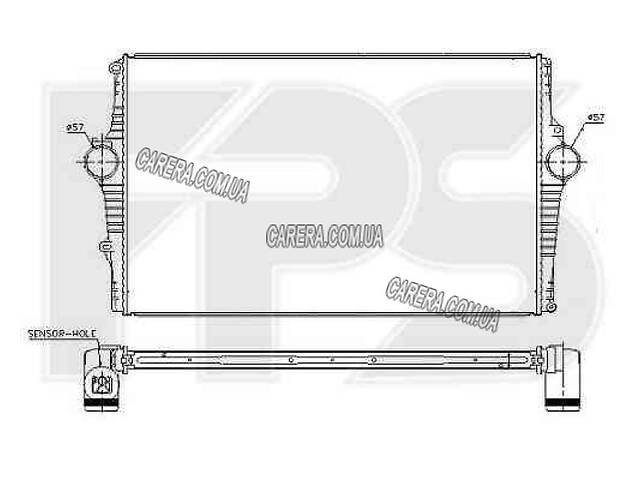 Интеркулер VOLVO S80 (1998-2006)