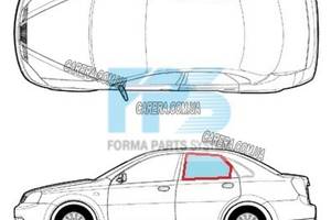 Заднее левое боковое стекло CHEVROLET LACETTI 03-