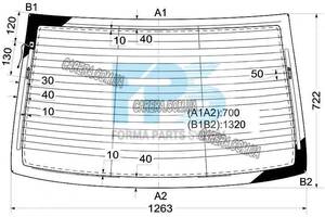 Заднее стекло CHEVROLET LACETTI 03-