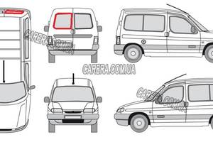 Заднє скло CITROEN BERLINGO 97-08