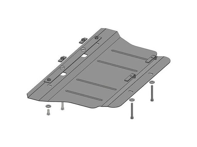 Защита двигателя на Audi 100 1990-1994 A6 1994-1997 (Кольчуга)