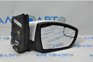 Зеркало боковое правое Ford Escape MK3 13-16 дорест 3 пина, белое, трещина
