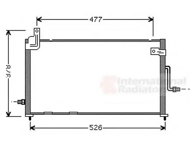 Конденсор кондиционера Daewoo Matiz (00-)