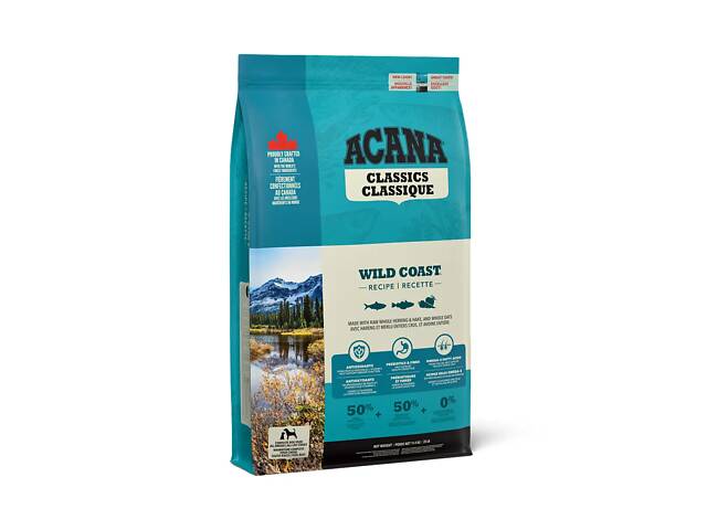 Acana Wild Coast Recipe (Акана Вайлд Коуст Рецип) сухой корм для собак всех пород с рыбой