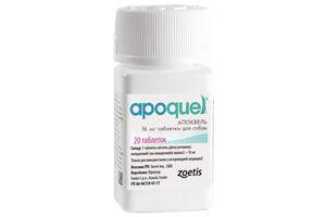 Апоквел Zoetis 16 мг конверт 20 таб для лікування дерматитів різної етіології що супроводжуються свербінням