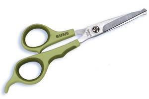 Безопасные ножницы с закругленными концами для собак и котов Safari Safety Scissors 15,5 см 6' Зеленый (76484612107)