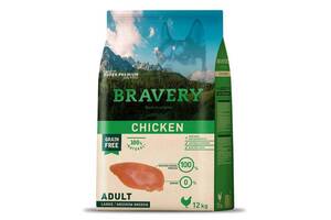 Bravery Chicken Adult Large / Medium (Бравери Лардж Курица) беззерновой корм для собак средних и больших пород 12 кг