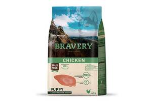 Bravery Chicken Puppy Large Medium (Бравери Паппи Курица) беззерновой корм для щенков средних и больших пород 12 кг