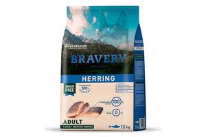 Bravery Herring Adult Large / Medium (Бравери Лардж Сельдь) беззерновой корм для собак средних и больших пород 12 кг