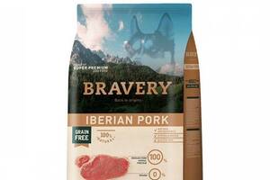 Bravery Iberian Pork Adult Large Medium (Бравери Лардж Свинина) беззерновой корм для средних и больших собак 4 кг.