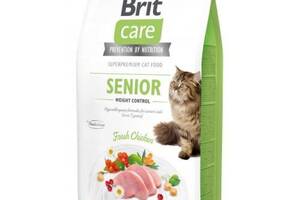 Brit Care Cat GF Senior Weight Control (Брит Кеа Сеньйор Вейгз Контроль) корм для пожилых котов контроль веса 7 кг.