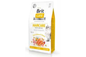 Brit Care Cat Grain Free Haircare (Брит Кеа Хаиркеа) сухой беззерновой корм для котов с длинной шерстью 7 кг.