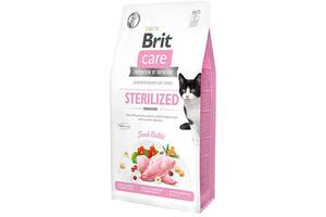 Brit Care GF Sterilized Sensitive (Брит Кеа Стерилизед Сенситив) беззерновой корм для стерилизованных котов 7 кг.