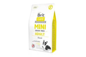 Brit Care Mini Grain Free Adult (Брит Кеа Мини Эдалт Ягненок) беззерновой корм для собак породы до 10 кг 2 кг.