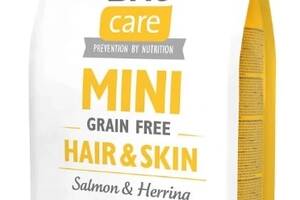 Brit Care Mini Grain Free Hair Skin (Брит Кеа Мини Скин) беззерновой корм для длинношерстных собак до 10 кг 2 кг.