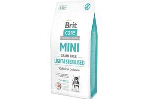 Brit Care Mini Grain Free Light Sterilised (Брит Кеа Мини) беззерновой корм для стерилизованных собак до 10 кг