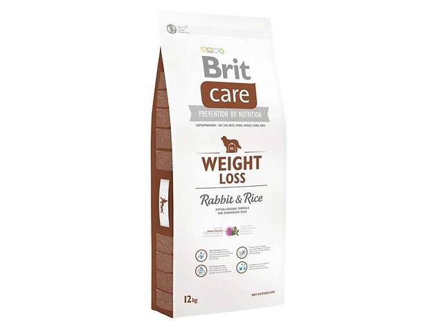 Brit Care Weight Loss (Брит Кеа Вейгз Лосс Кролик и Рис) гипоаллергенный корм для собак с избыточным весом