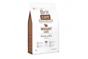 Brit Care Weight Loss (Брит Кеа Вейгз Лосс Кролик и Рис) гипоаллергенный корм для собак с избыточным весом 3 кг.