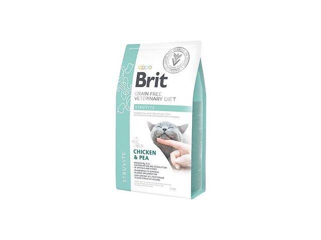 Brit GF Veterinary Diet Cat Struvite (Брит Ветеринари Диет Струвит) беззерновой корм для котов при струвитах 2 кг