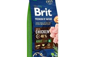 Brit Premium by Nature Adult XL (Брит Премиум Нечурал Эдалт ХЛ) корм для собак гигантских пород от 45 кг.