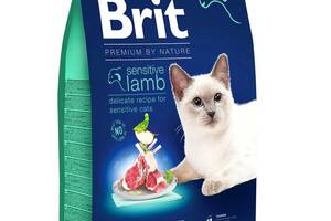 Brit Premium by Nature Cat Sensitive Lamb (Брит Премиум Сенситив) корм для котов с чувствительным пищеварением 8 кг.