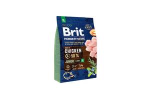 Brit Premium by Nature JUNIOR XL (Брит Премиум Джуниор) корм для щенков гигантских пород от 1 до 30 мес. 3 кг.