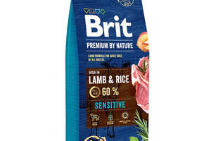 Brit Premium by Nature Sensitive Lamb Rice (Брит Премиум Нечурал Сенситив Ягненок) корм для собак при аллергии 15 кг