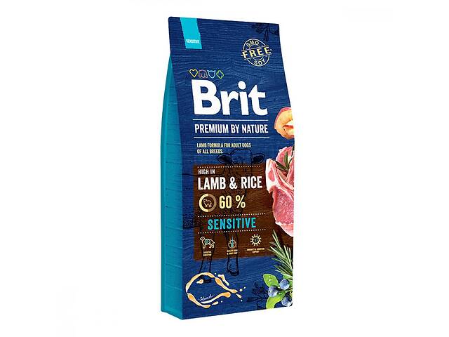 Brit Premium by Nature Sensitive Lamb Rice (Брит Премиум Нечурал Сенситив Ягненок) корм для собак при аллергии