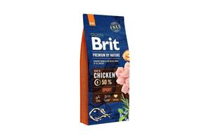 Brit Premium by Nature SPORT (Брит Премиум Нечурал Спорт) сухой корм с курицей для активных собак