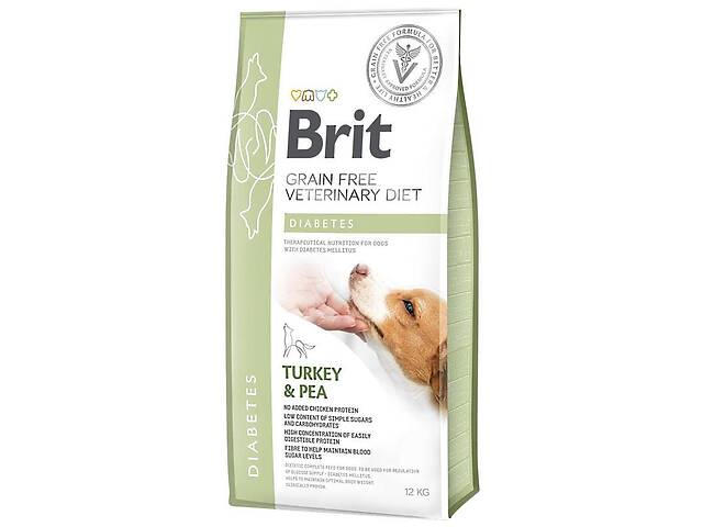 Brit Veterinary Diet Diabetes (Брит Ветеринари Диет Диабетес) беззерновой корм для собак при сахарном диабете 12 кг.