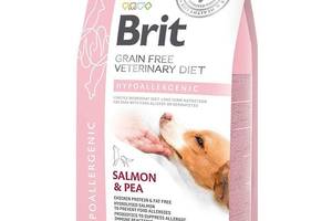 Brit Veterinary Diet Hypoallergenic (Брит Ветеринари Гипоаллергеник) беззерновой корм для собак при аллергии 2 кг.