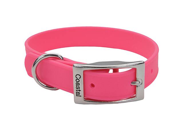 Биотановый ошейник для собак Coastal Fashion Waterproof Dog Collar розовый см. 19x43 см(76484461576)