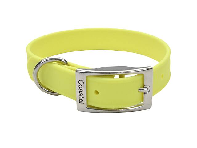 Биотановый ошейник для собак Coastal Fashion Waterproof Dog Collar 1,9х43 см Желтый (76484461613)