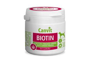 Canvit Biotin (Канвит Биотин) витаминная кормовая добавка для идеальной шерсти собак до 25 кг. 100 г.