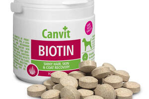 Canvit Biotin (Канвит Биотин) витаминная кормовая добавка для идеальной шерсти собак до 25 кг. 230 г.