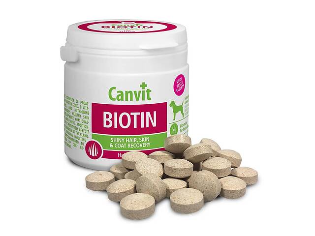 Canvit Biotin (Канвит Биотин) витаминная кормовая добавка для идеальной шерсти собак до 25 кг. 230 г.