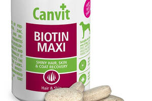 Canvit Biotin maxi (Канвит Биотин макси) витаминная кормовая добавка для идеальной шерсти собак от 25 кг. 500 г.