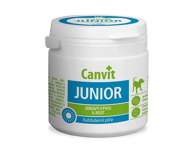 Canvit Junior for dogs (Канвит Джуниор для собак) кормовая добавка для щенков и молодых собак 100 г.