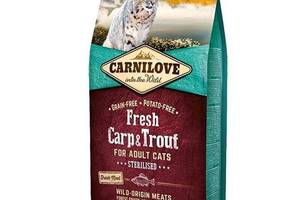 Carnilove Fresh Carp Trout for Adult Sterilised(Карнилав Стерилизед Карп Форель) корм для котов кастрированных