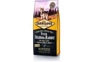 Carnilove Fresh Chicken Rabbit for Adult Dog (Карнилав Фреш Эдалт Дог Курица Кролик) корм для собак всех пород