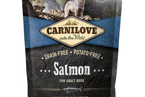 Carnilove Salmon for Adult Dogs (Карнилав Лосось Эдалт) сухой беззерновой корм для взрослых собак всех пород 1.5 кг.