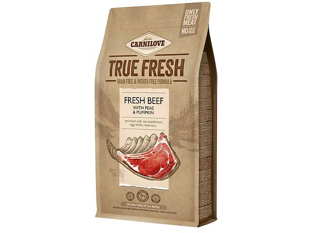 Carnilove True Fresh BEEF for Adult dogs (Карнилав Говядина Эдалт) сухой корм для взрослых собак всех пород 1.4 кг.